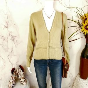 Anthropologie Shu Shu pointelle knit detail cardi